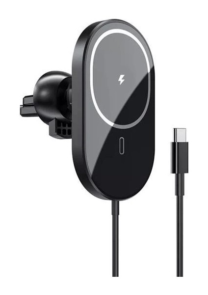 ® 15W Mıknatıslı Takılabilen Hızlı Şarj Tüm Cihaz ve Araçlara Uyumlu Araç Içi Şarj Cihazı ( Lisinya )