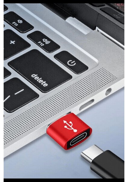 Usb'den Type-C 'ye Dönüştürücü Adaptör Veri Aktarımı Sağlayıcı Şarj Data Çevirici ( Lisinya )