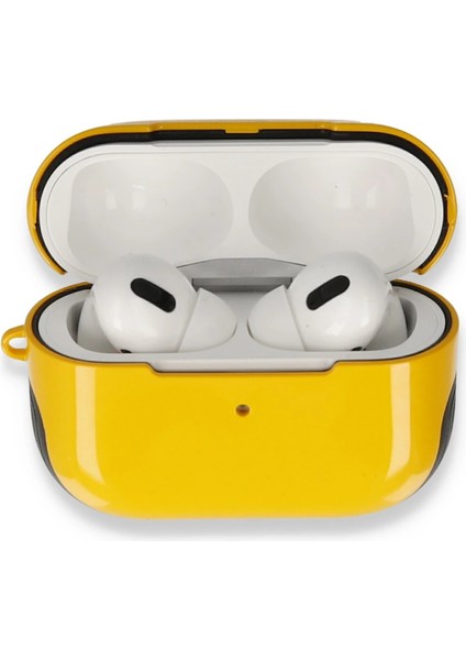 Apple AirPods Pro (1.nesil) 3in1 Kılıf - Sarı Yktsn