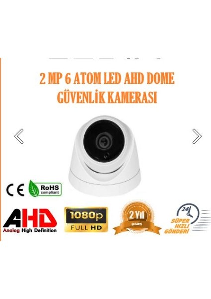 1080P 3 Dış Mekan 3 Iç Mekan Kameralı Ahd Güvenlik Seti