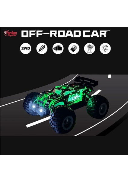 Fırsat Byr DS-1258A Uzaktan Kumandalı Full Fonksiyon 2.4g 1:18 Şarjlı High Off Road Araba Yeni
