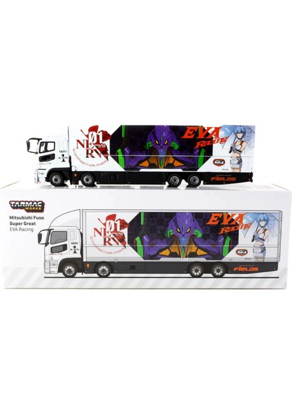 Fırsat Byr 1/64 Mitsubishi Fuso Super Great Eva Racing Yeni