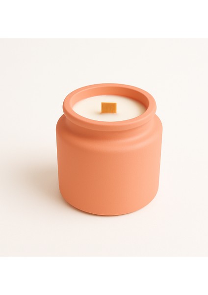 Sandal Ağacı Kokulu Mum, Dekoratif Beton Mum, Balküpü Beton Mumluk