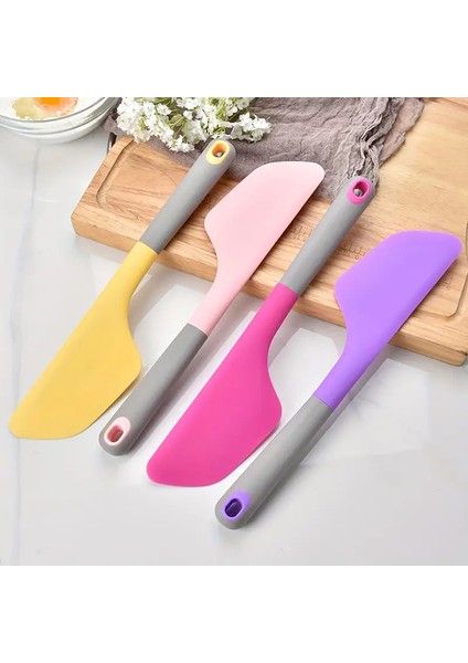 1 Adet Siyah Silikon Kazıyıcı Kek Krem Spatulası Ekmek Tereyağı Pişirme Kazıyıcı Ev Mutfak Aletleri