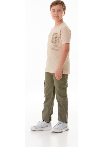%100 Pamuk Uzay Baskılı Erkek Çocuk Tişört fiyatları