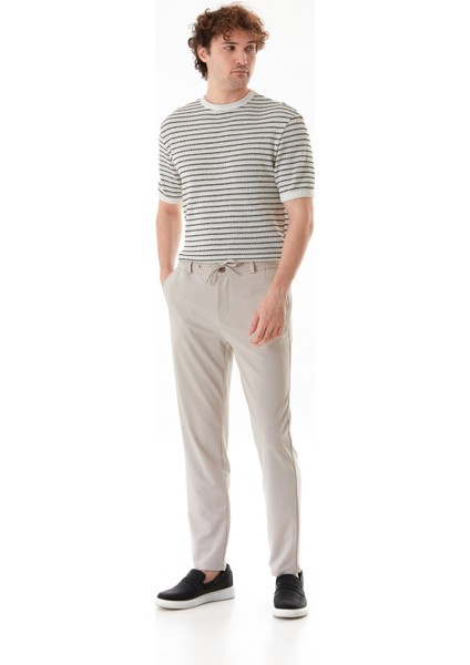 Beli Bağlamalı Fermuarlı Jogger Pantolon