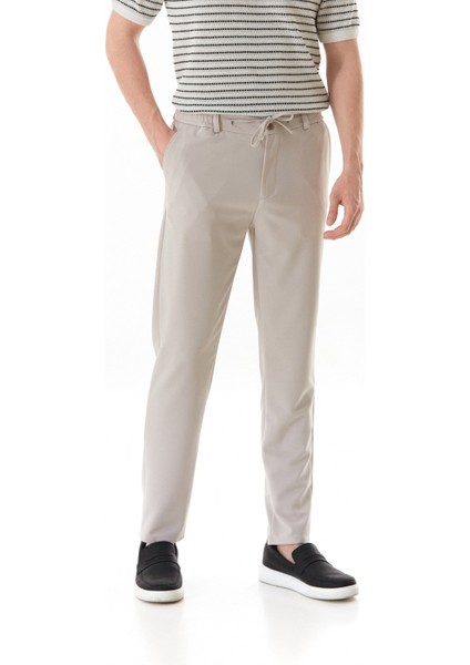 Beli Bağlamalı Fermuarlı Jogger Pantolon