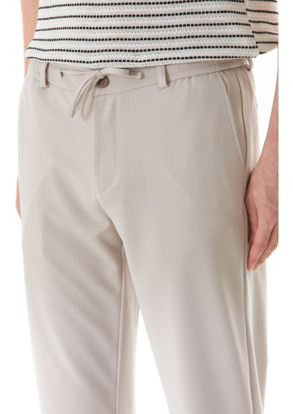 Beli Bağlamalı Fermuarlı Jogger Pantolon