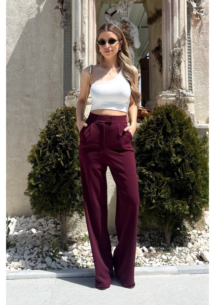 Kadın Cırtlı Palazzo Pantolon 2995