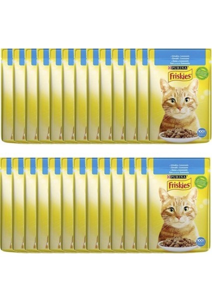 Frıskıes Somonlu Pouch Yaş Kedi Maması 85 gr - 26 Adet