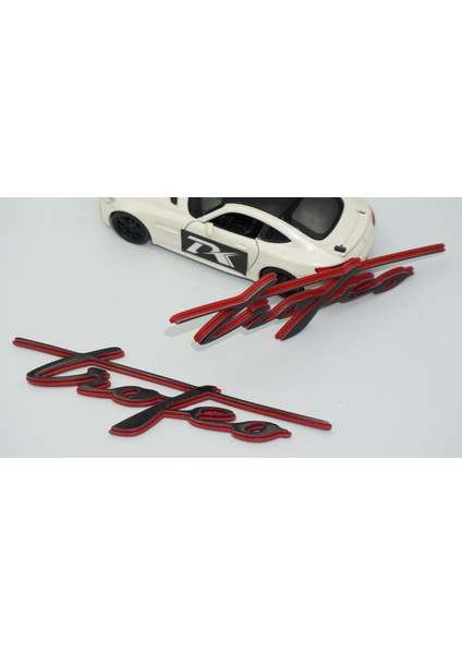 Maserati Trofeo Çamurluk Siyah Kırmızı Yazı Logo Amblem fırsatları