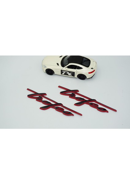 Maserati Trofeo Çamurluk Siyah Kırmızı Yazı Logo Amblem indirimleri