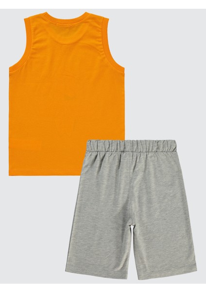 Erkek Çocuk Pijama Takımı 6-9 Yaş Açık Oranj fiyatları