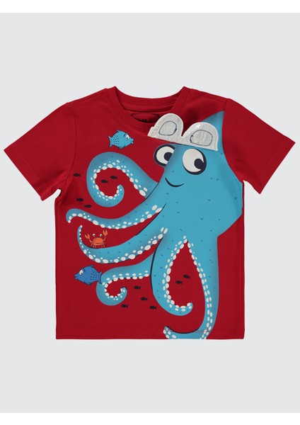 Erkek Çocuk Tişört 2-5 Yaş Kırmızı modelleri