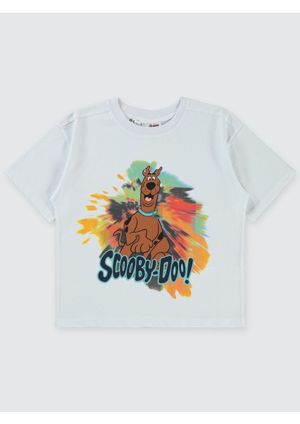 Scooby Doo Erkek Çocuk Tişört 6-9 Yaş Beyaz