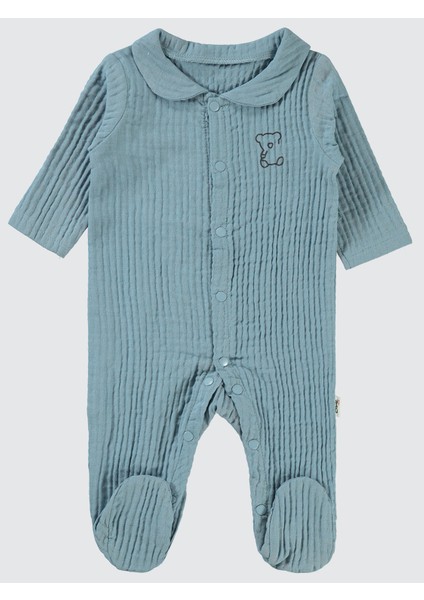 Bebek Patikli Tulum 1-9 Ay Mavi