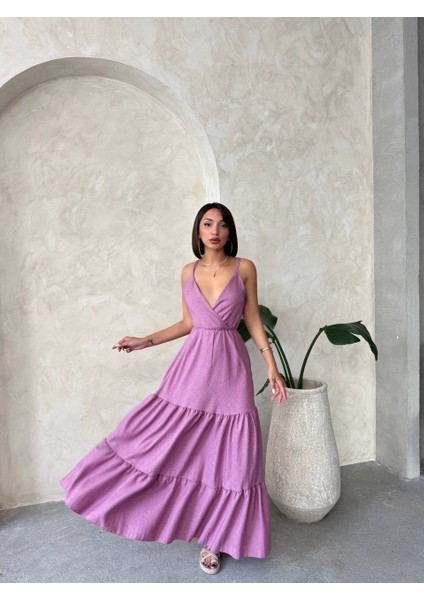Fırfırlı Katlı Elbise S255049