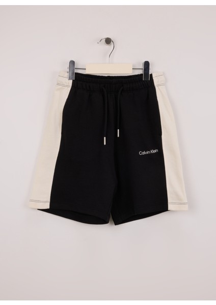 Lastikli Bel Relaxed Siyah Erkek Çocuk Şort IB0IB02433BEH