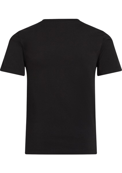 Baskılı Siyah Erkek Çocuk T-Shirt IB0IB02362BEH