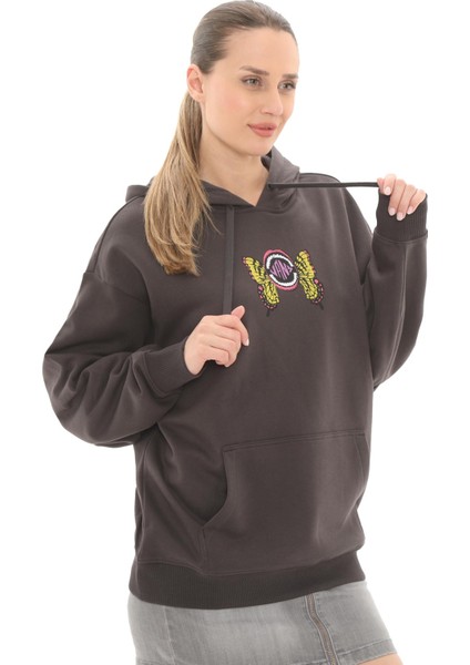 VN000NXVBLK1 Vans Ethereal Os Po Kadın Sweatshirt Siyah modelleri