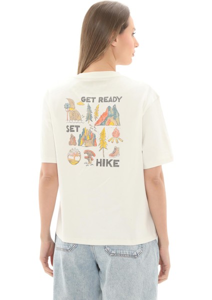 Tb0a67zfcm91 Timberland Tımberfresh Back And Front Graphıc Short Kadın T-Shirt Beyaz