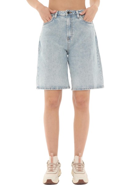 Tb0a67t7epj1 Timberland Denim Shorts Kadın Şort Ve Kapri Mavi