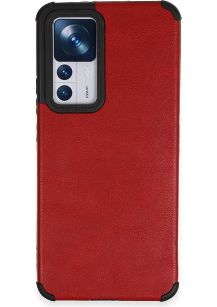 Xiaomi Mi 12T Pro Kılıf Loop Deri Silikon - Kırmızı Ynsmr