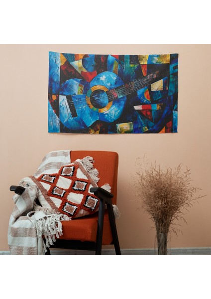 Pablo Picasso'dan Esinlenen Kumaş Duvar Örtüsü - Canlı Süblimasyon Baskı - Yatak Odası, Oturma