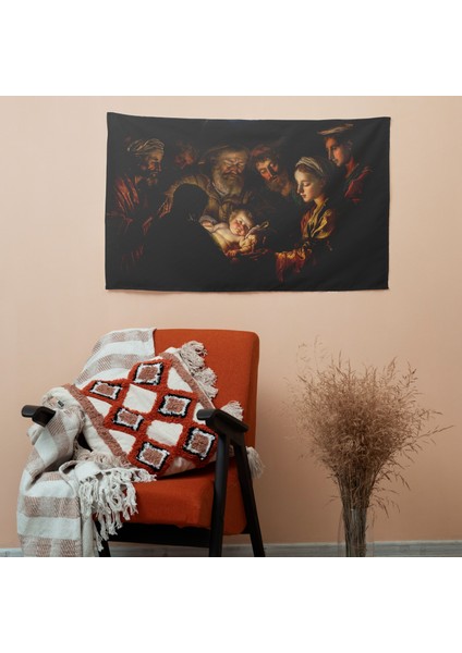 Dini Rembrandt Kanvas Duvar Dekorasyonu - Canlı Ranforce Kumaş Örtü modelleri