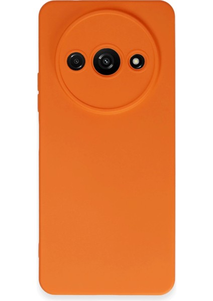 Xiaomi Redmi A3 4g Kılıf Nano Içi Kadife Silikon - Turuncu Ynsmr