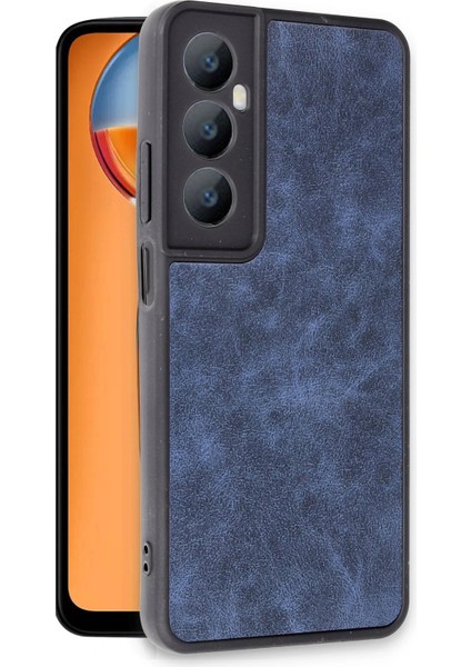 Realme C65 Kılıf Aras Deri Kapak - Lacivert Ynsmr fiyatları