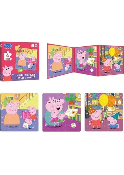 Peppa Pig Gelişmiş Manyetik Bulmaca 3-6 Yaş Arası Erkek ve Kız Çocukları Için (Iyi Zaman) (Yurt Dışından)