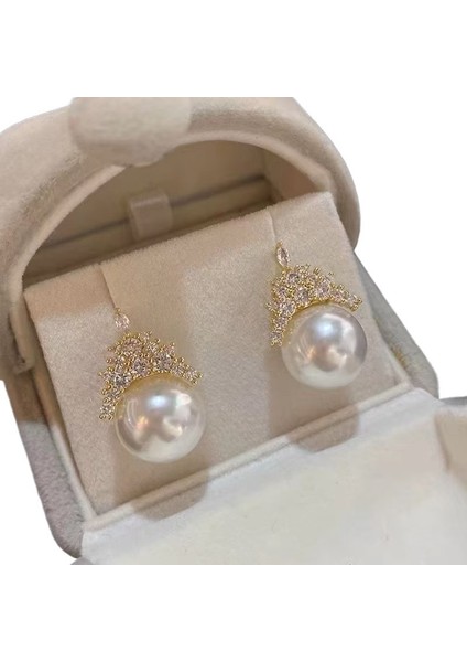Inci Küpe Taç Moda Küpe Kadınlar Için (Yurt Dışından)
