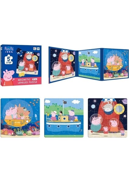 Piglet Ileri Seviye Bulmaca 3-6 Yaş Arası Kız ve Erkek Çocuklar Için Eğitici Manyetik (Eğlenceli Macera) (Yurt Dışından)