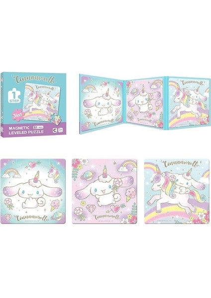 Sanrio Gelişmiş Bulmaca Erkek ve Kız 3-6 Yaş Çocuk Eğitici Manyetik (Yurt Dışından)