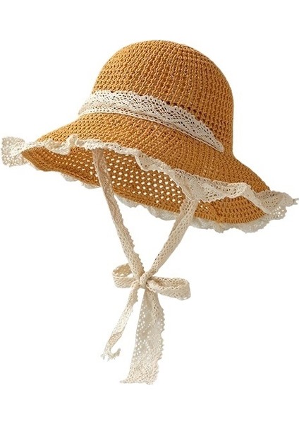 Yazlık Dantel Katlanabilir Güneş Şapkası (Yurt Dışından)