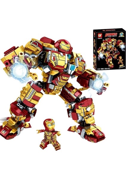 Iron Man Anti-Hulk Zırhı Küçük Parçacık Çocuk Yapı Taşları (Yurt Dışından)