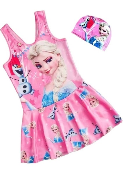 Çocuk Mayo Kız Tek Parça Mayo Kız Mayo Prenses Elbise Mayo (Yurt Dışından)