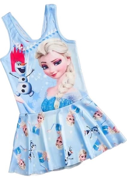 Çocuk Mayo Kız Tek Parça Mayo Kız Mayo Prenses Elbise Mayo (Yurt Dışından)