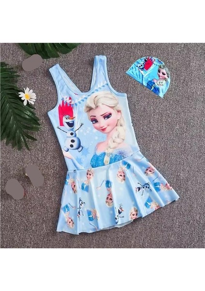 Çocuk Mayo Kız Tek Parça Mayo Kız Mayo Prenses Elbise Mayo (Yurt Dışından) fiyatları