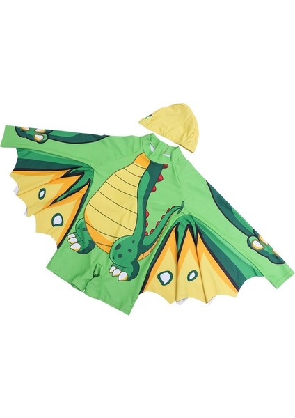 Çocuk Mayo Erkek Sevimli Çizgi Film Kanatları Küçük Dinozor Tek Parça Çocuk Mayo (Yurt Dışından)