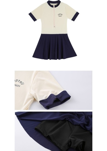 Kızlar Tek Parça Mayo Ortaokul Öğrencileri Kolej Rüzgarı Çabuk Kuruyan Mayo Kız Kaplıca Muhafazakar Tek Parça Mayo (Yurt Dışından) fiyatları