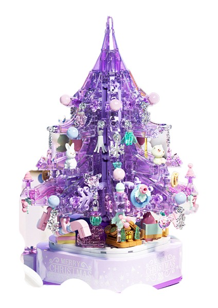 Romantik Floresan Noel Ağacı Müzik Kutusu Çocuk Monteli Oyuncaklar (Yurt Dışından)