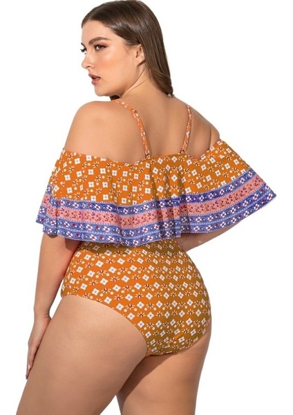 Bikini Büyük Beden Tek Parça Mayo Büyük Beden Hot Spring Plaj Mayo (Yurt Dışından)