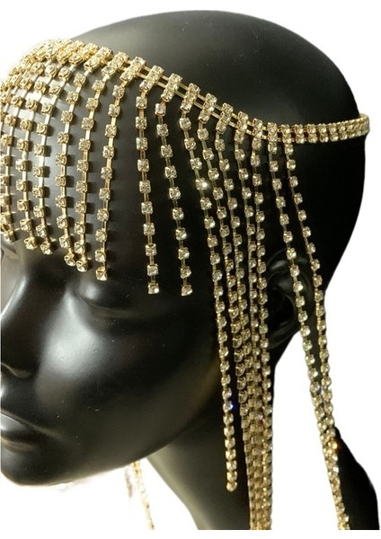 Avrupa ve Amerikan Modası Yapay Elmas Başlık Abartılı Püskül Etnik Stil Saç Aksesuarları Mizaç Net Kırmızı Yapay Elmas Saç Zinciri Üreticileri (Yurt Dışından) fiyatları