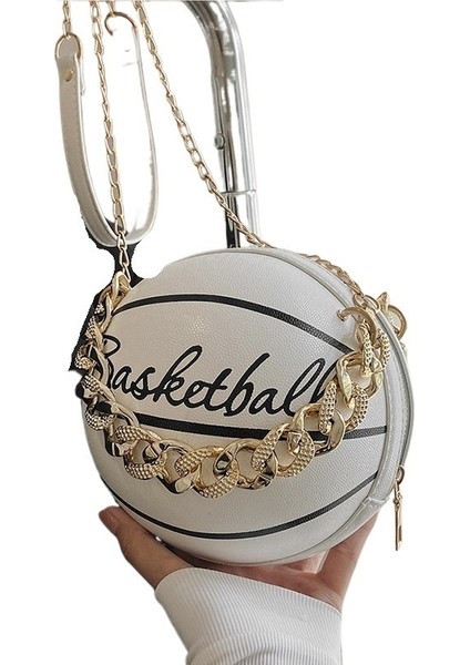 Internet Ünlü Sevimli Spor Avrupa ve Amerikan Moda Basketbol Çanta Kişilik Akrilik Zincir Komik Omuz Çantası Küçük Çanta Çapraz Çanta (Yurt Dışından)