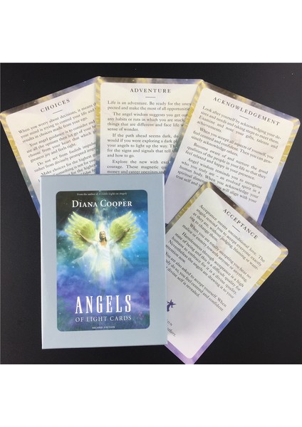 40 Adet TS36 Stili Melek Işık Kartları Tarot Kartları Masa Kartları Oyun Kartı Tatil Aile Parti (Yurt Dışından) modelleri