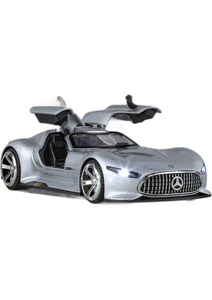 Kutulu Amg-Gt1/32 Simülasyon Çocuk Ses ve Işık Çekmeli Araba Modeli Çocuk Oyuncak Araba Kapısı Açılabilir ve Aydınlatılabilir (Yurt Dışından)
