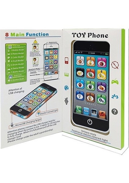 Ingilizce Çocuk Cep Telefonu Oyuncak Erken Eğitim Eğitici Dokunmatik Ekran Simülasyon Telefon Ingilizce Öğrenme Makinesi (Yurt Dışından)