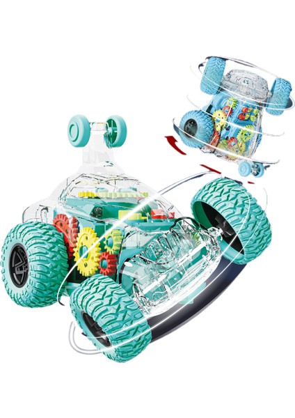 Diş Damperli Kamyon Şeffaf Üniversal Flip Dublör Buggy Eğitici Oyuncak (Yurt Dışından)